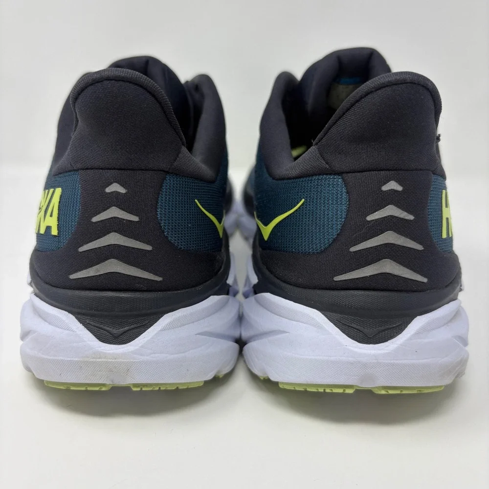 Hoka Clifton 8 Mens Size 10 Blue Green Athletic Running Shoes Sneakers